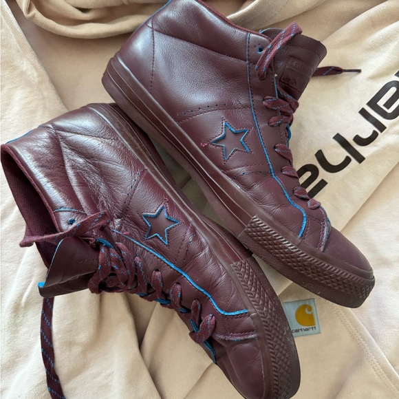Converse One Star Pro Mid Shoes Deep Bordeaux RARE & GETTING RARER!!! - Picture 14 of 16